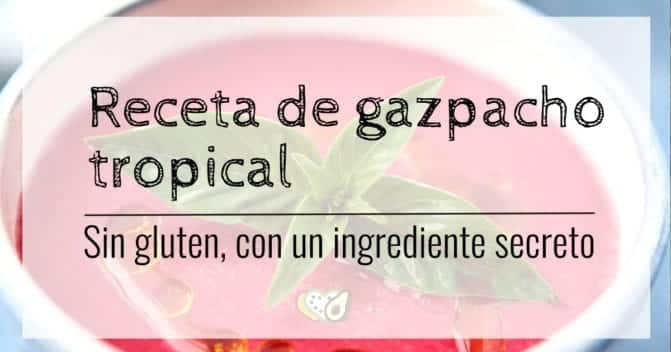 Receta de gazpacho andaluz tropical