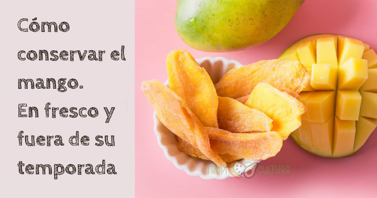 cómo conservar el mango